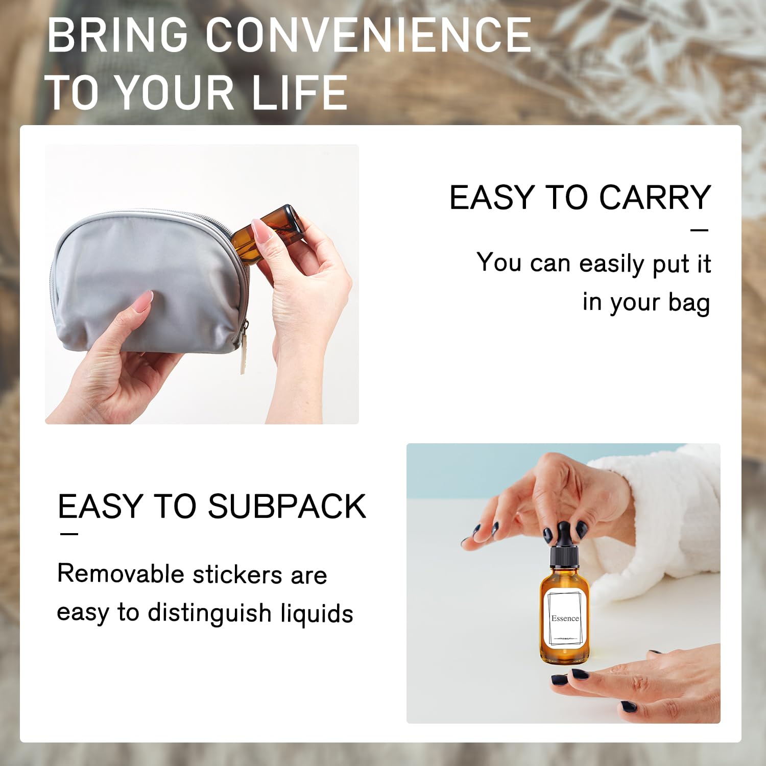 Bumobum travel-friendly bottle fits in purses for on-the-go skincare.