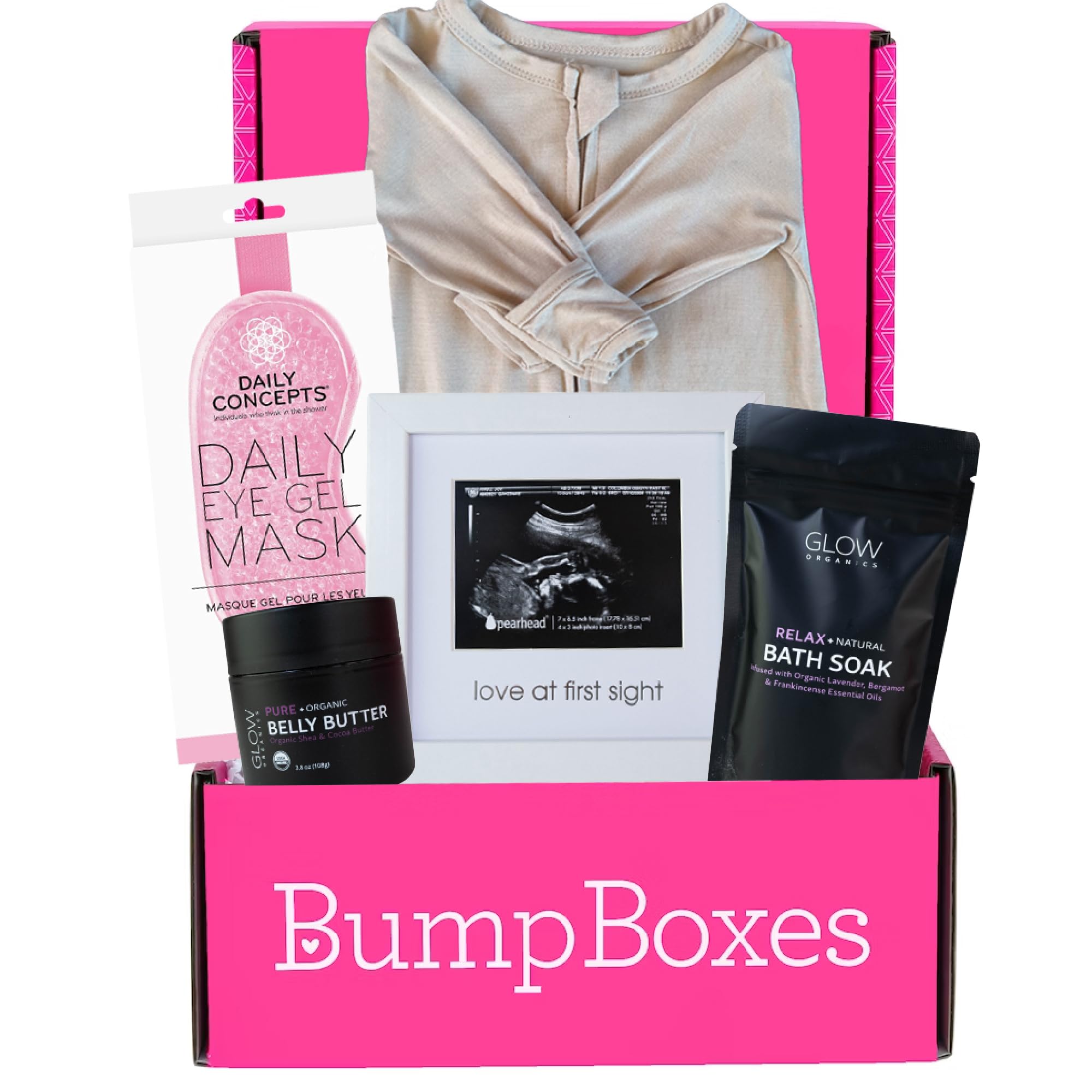 Bump Boxes belly butter jar for soothing, fragrance-free stretch mark relief during pregnancy