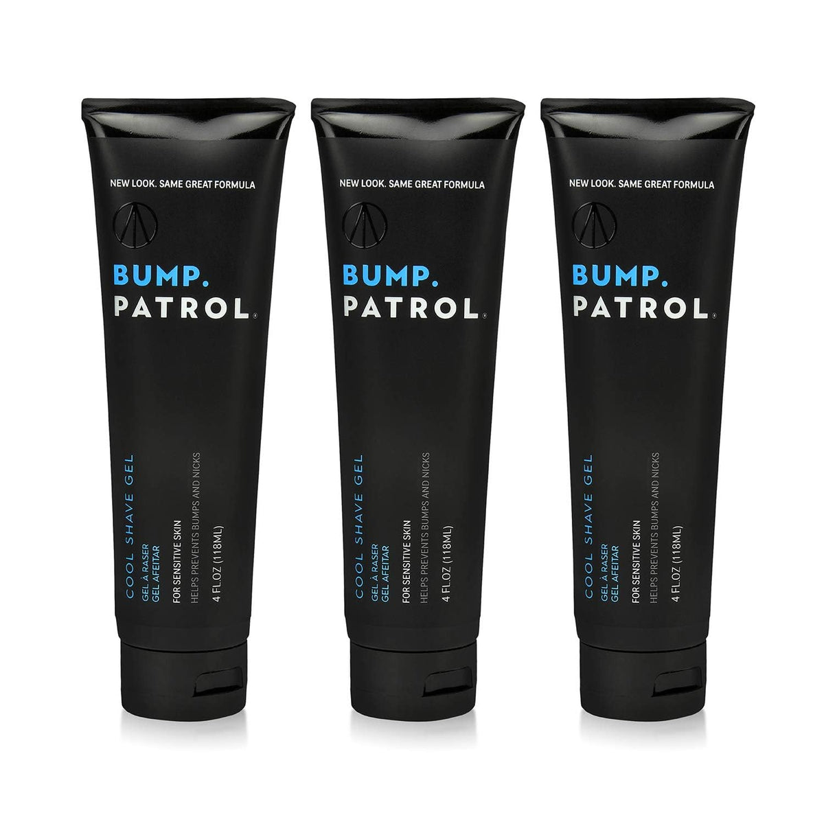 Bump Patrol Cool Shave Gel clear-application on skin for smooth glide