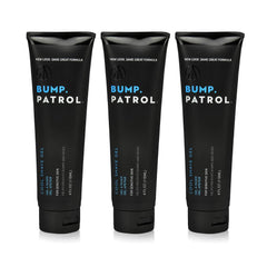 Bump Patrol Cool Shave Gel clear-application on skin for smooth glide
