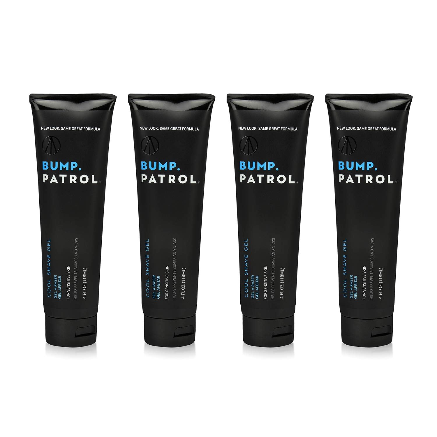 Bump Patrol Cool Shave Gel clear-visual-application enables precise shaving with menthol cooling.