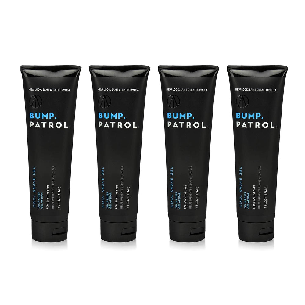 Bump Patrol Cool Shave Gel clear-visual-application enables precise shaving with menthol cooling.