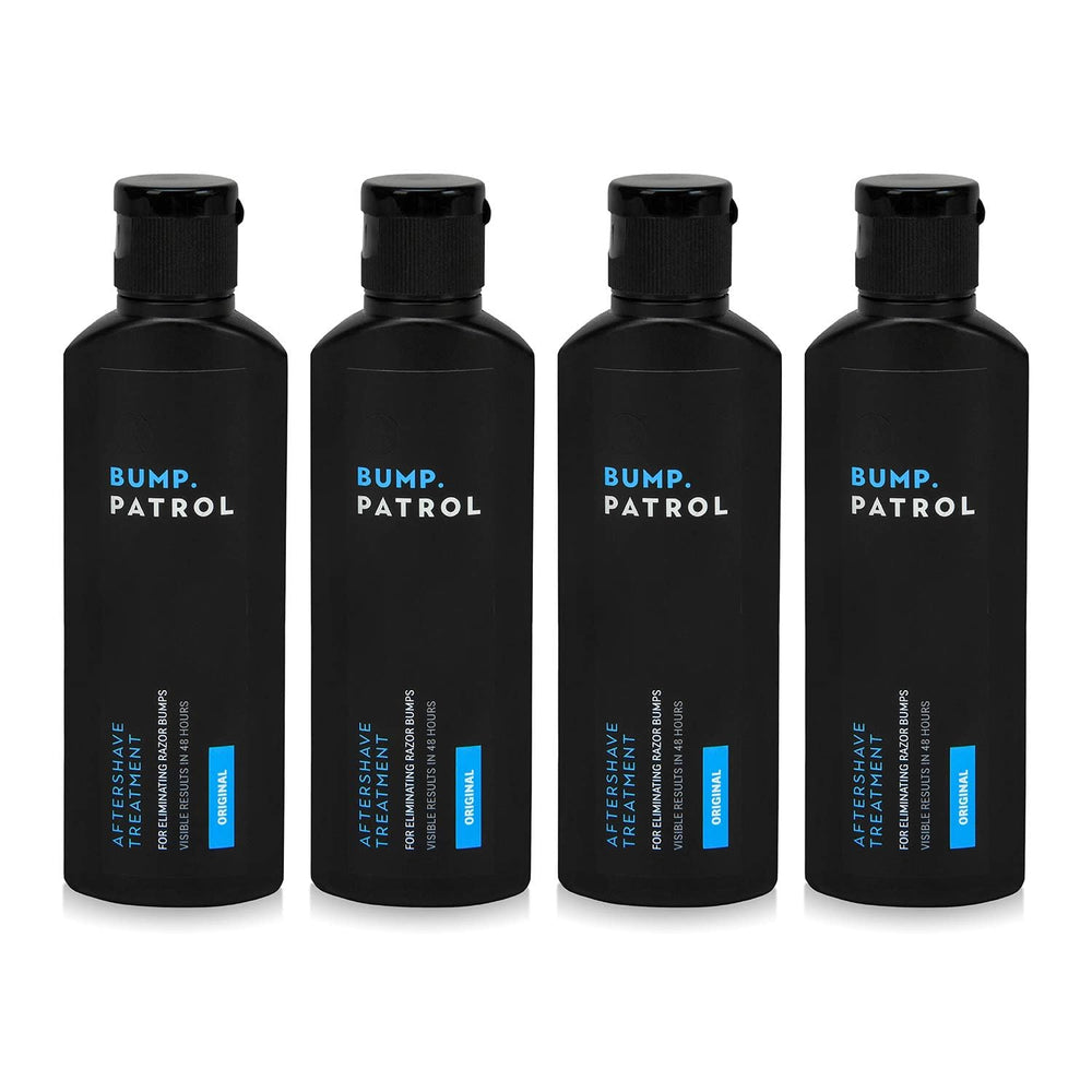 Bump Patrol dermatologist-recommendation graphic implies trusted shave-care.