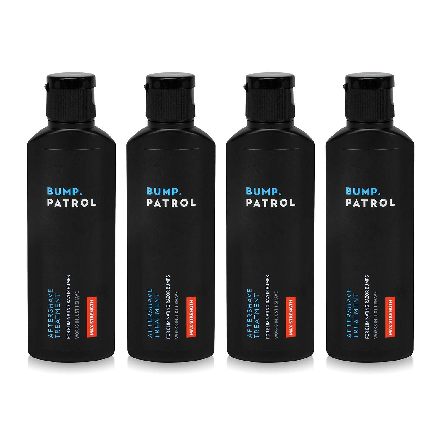 Bump Patrol neckline shaving aftercare included in routine setup.