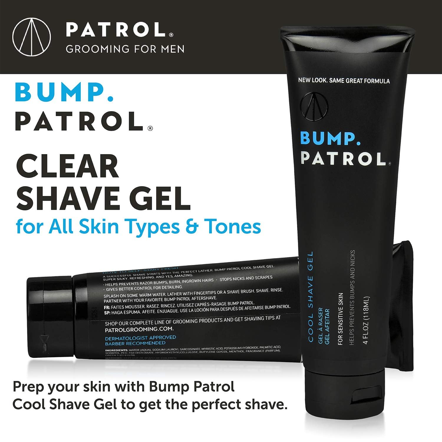 Bump Patrol Safe-Shaving women-use shows gel versatility for legs, underarms, and bikini.
