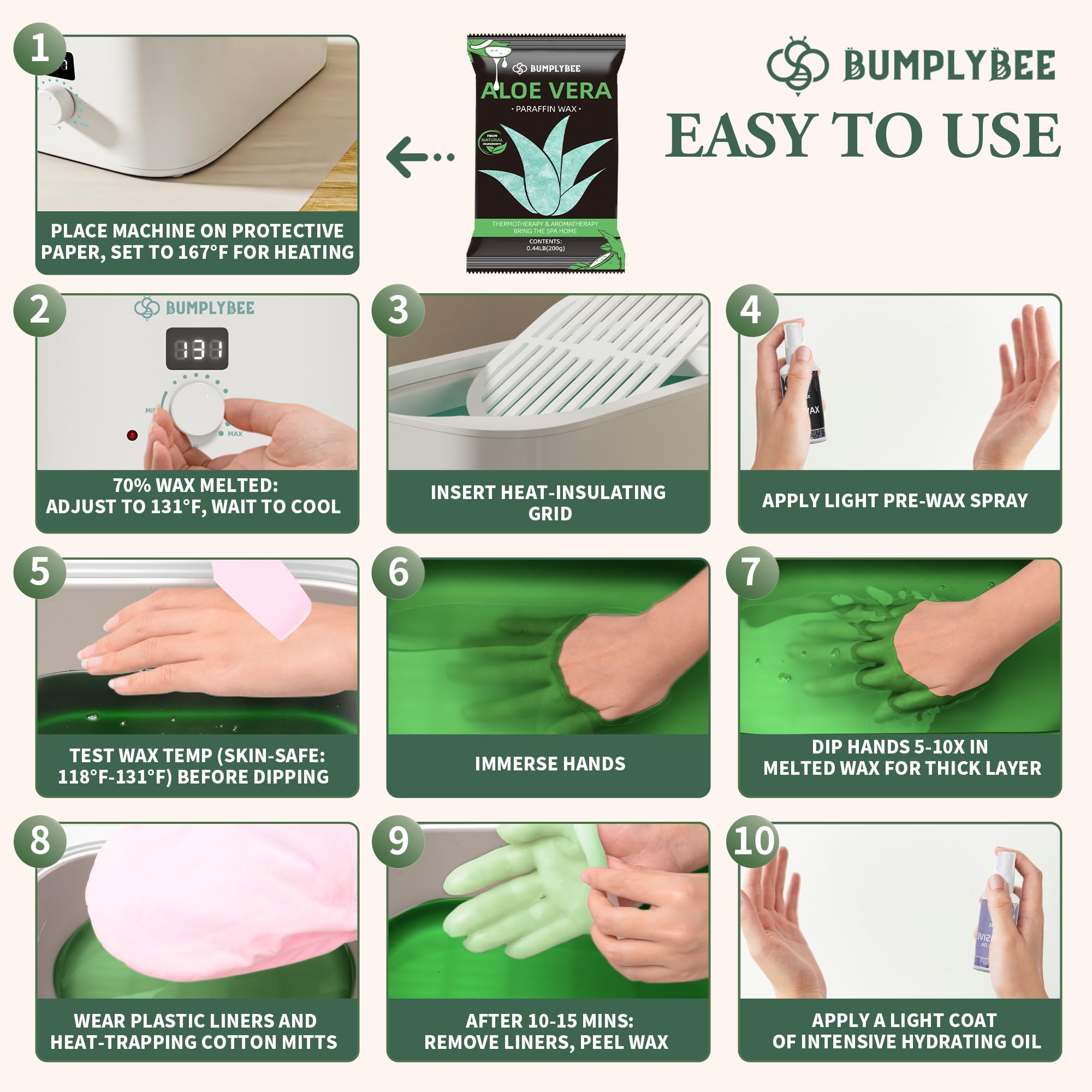 BUMPLYBEE safety features and guidance make home spa safer and simpler.