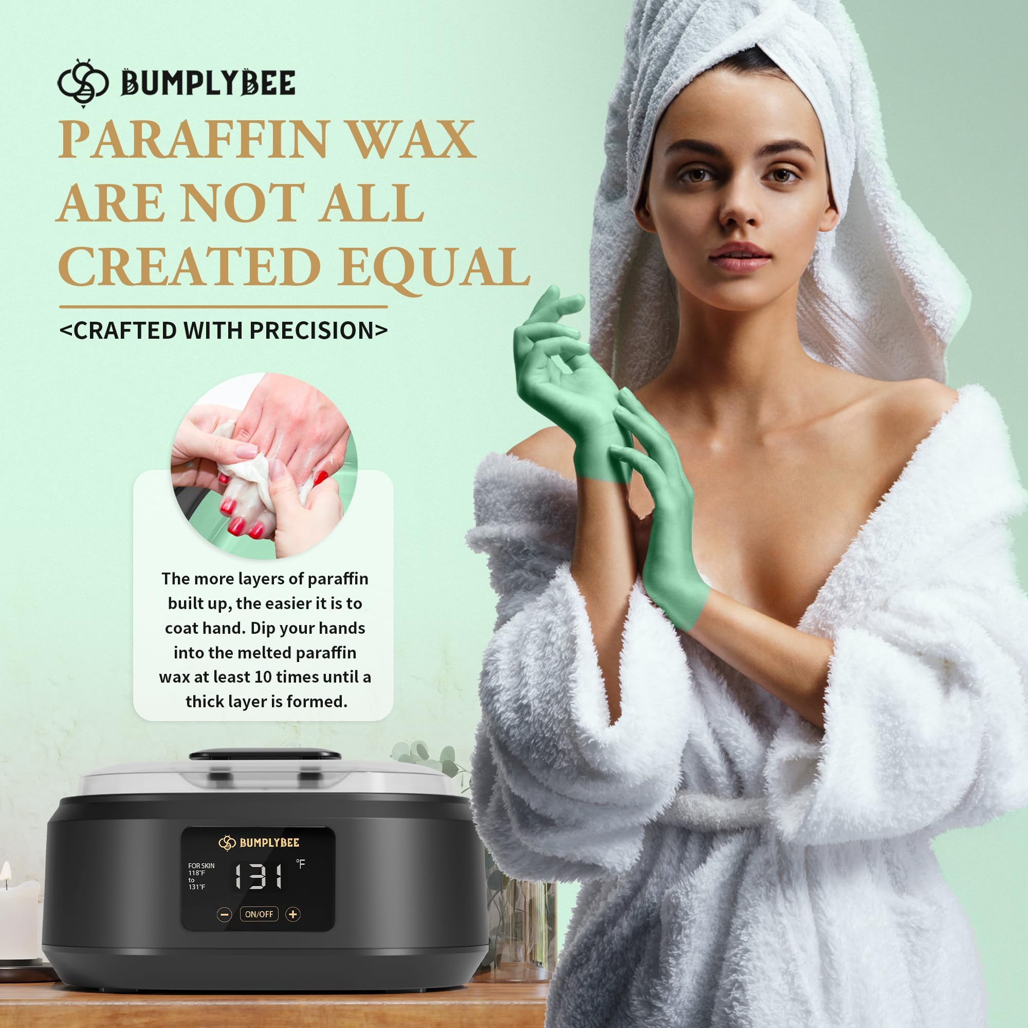 BUMPLYBEE Sustainable packaging for wax refills supports eco-friendly routine.