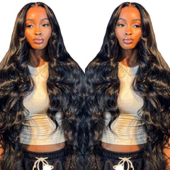 bunGiol glueless wig 26-inch body wave close-up for natural look and easy wear