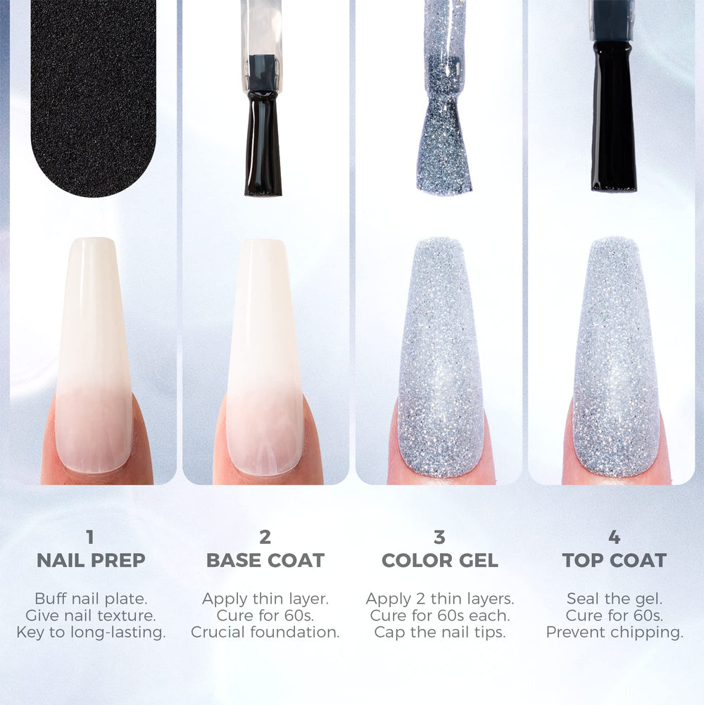 BURANO packaging and bottle visuals highlighting soak-off gel polish