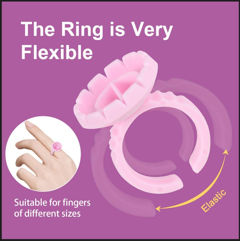 Burboeiy anillos desechables para extensiones de pestañas y más usos