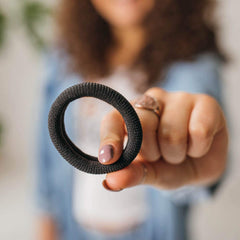 Burlybands seamless ties prevent creases and hair damage overnight