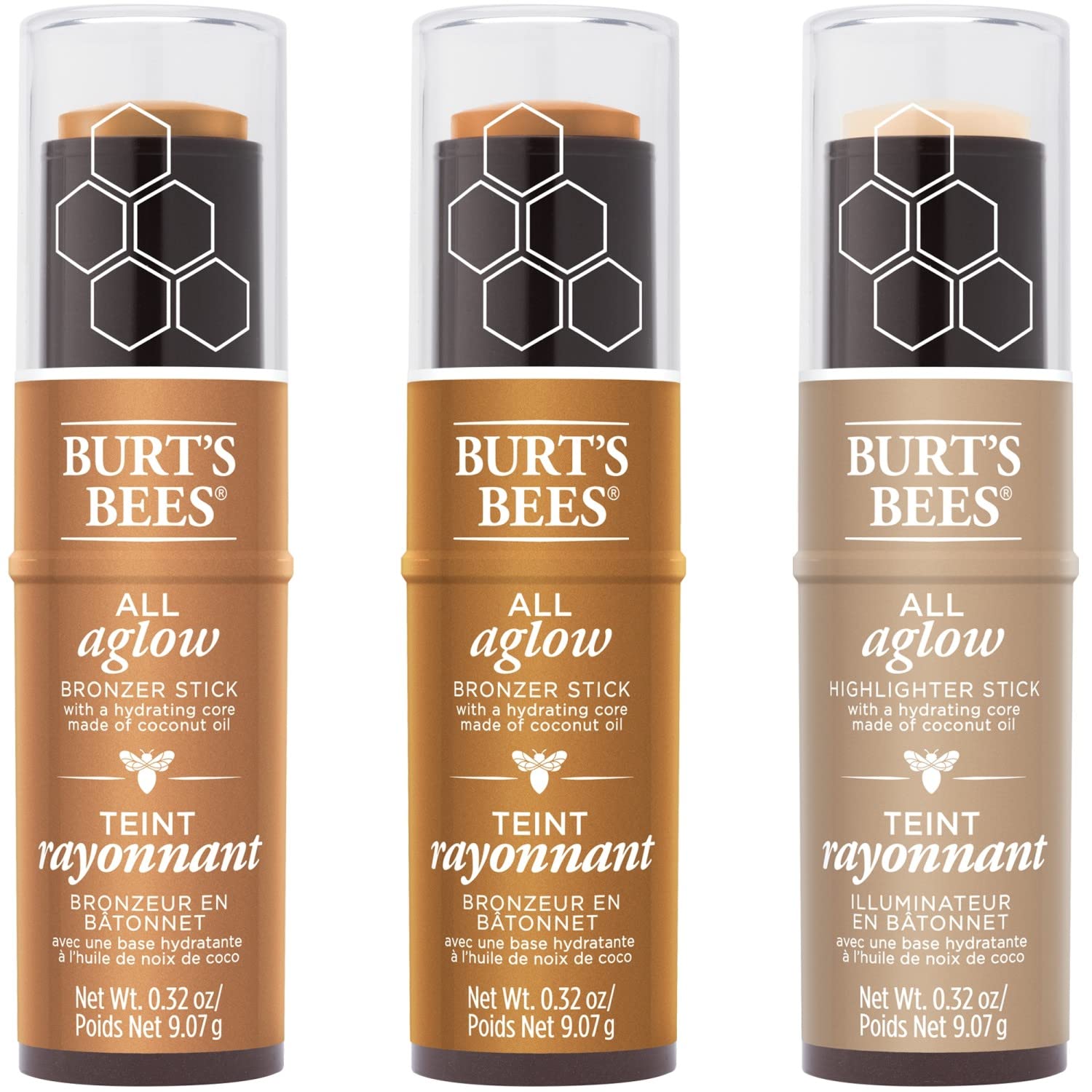 Burt's Bees bronzer sticks dermatologist-tested and paraben-free.