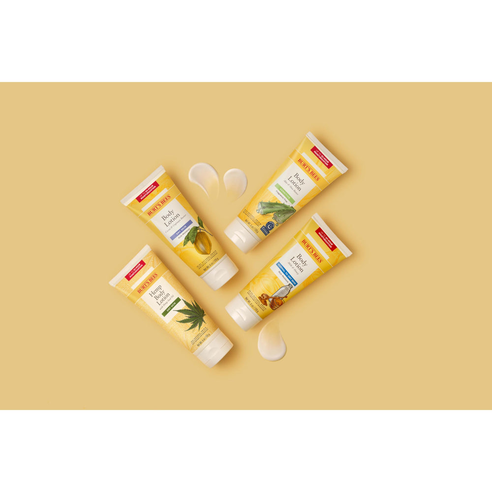 Burt's Bees Butter Body Lotion vitamin E and shea butter close-up