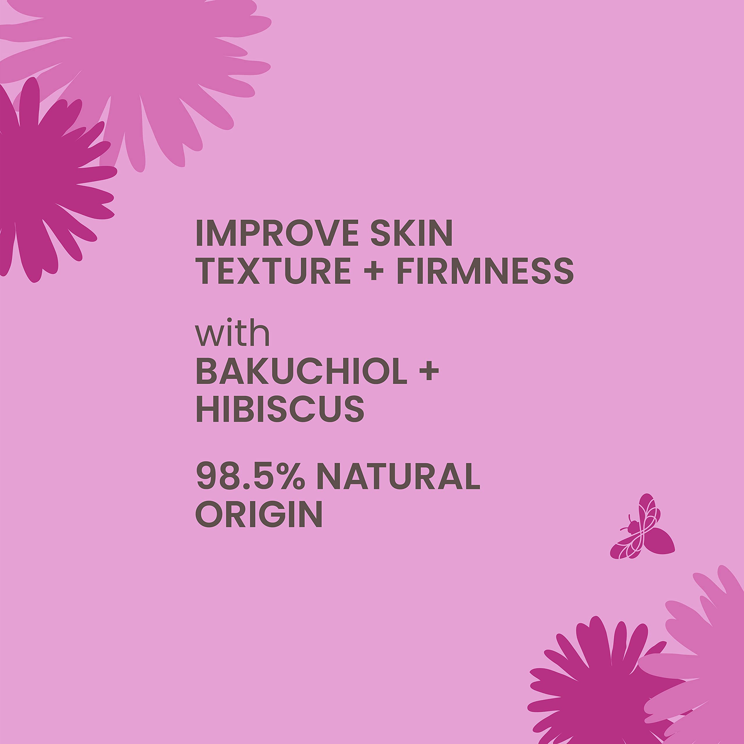 Burt's Bees firming serum texture close-up showing lightweight formula.