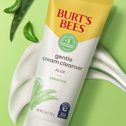 6-ounce packaging of Burt's Bees Gentle Cream Cleanser displayed for everyday value
