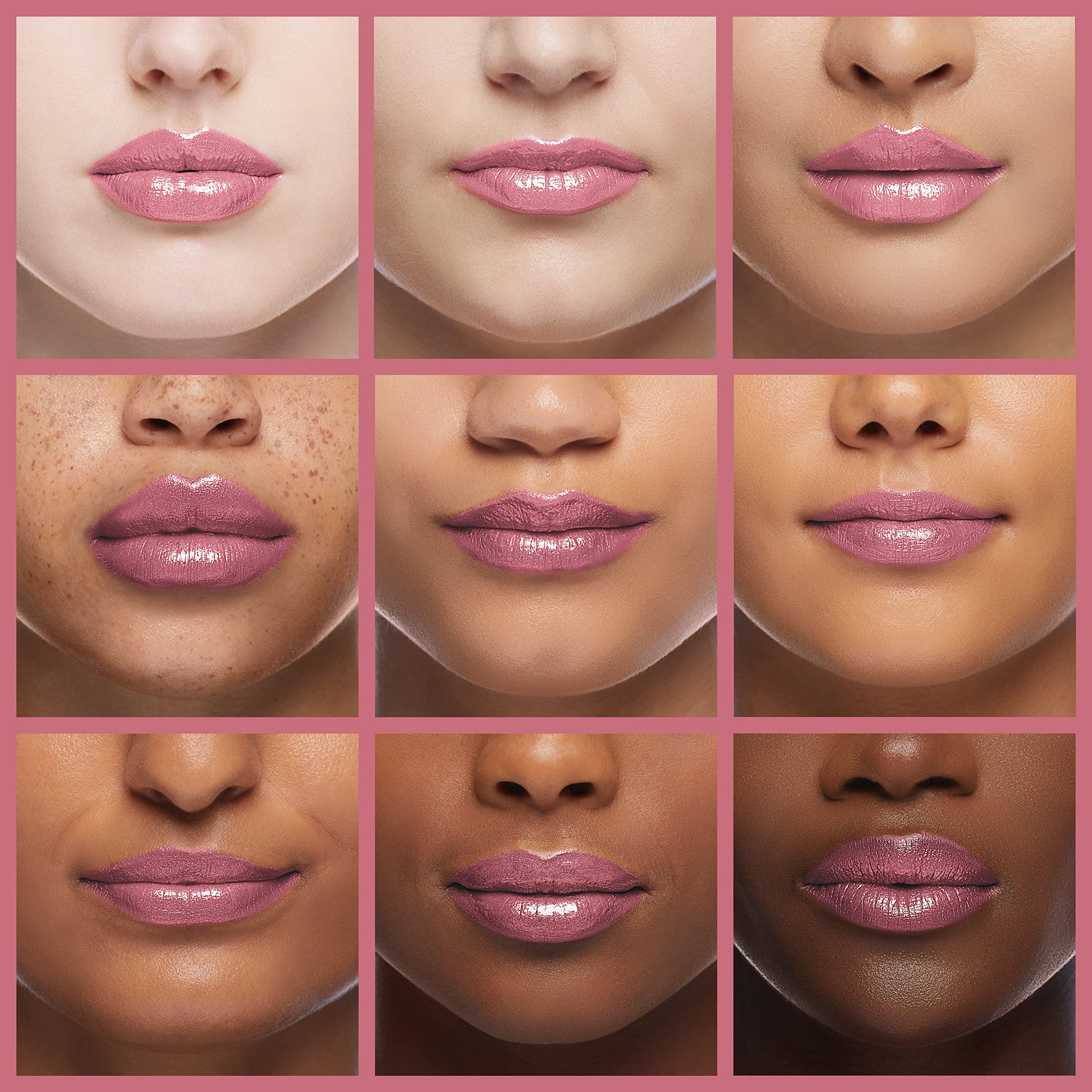 Burt's Bees Lip Shimmer Grapefruit close-up gloss adds luminous color and conditioning.