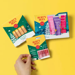 Burt's Bees Hand Cream Trio Gift Pack showcased for gifting and easy stocking stuffer.