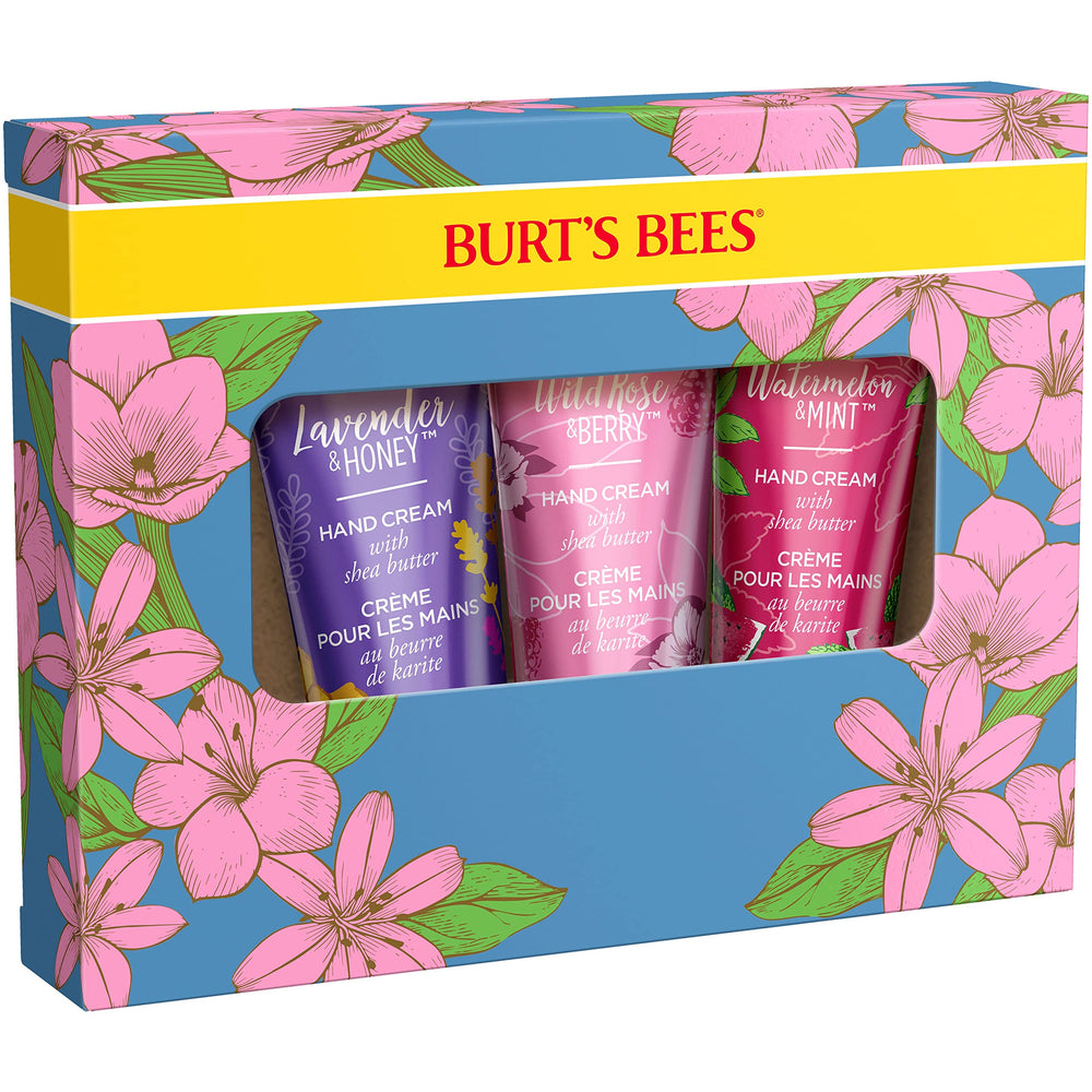 Burt's Bees Watermelon Mint hand cream tube delivering fresh scent and quick hydration.