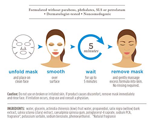 Burt's Bees Hydrating Face Mask being massaged into skin demonstrates easy post-use care.