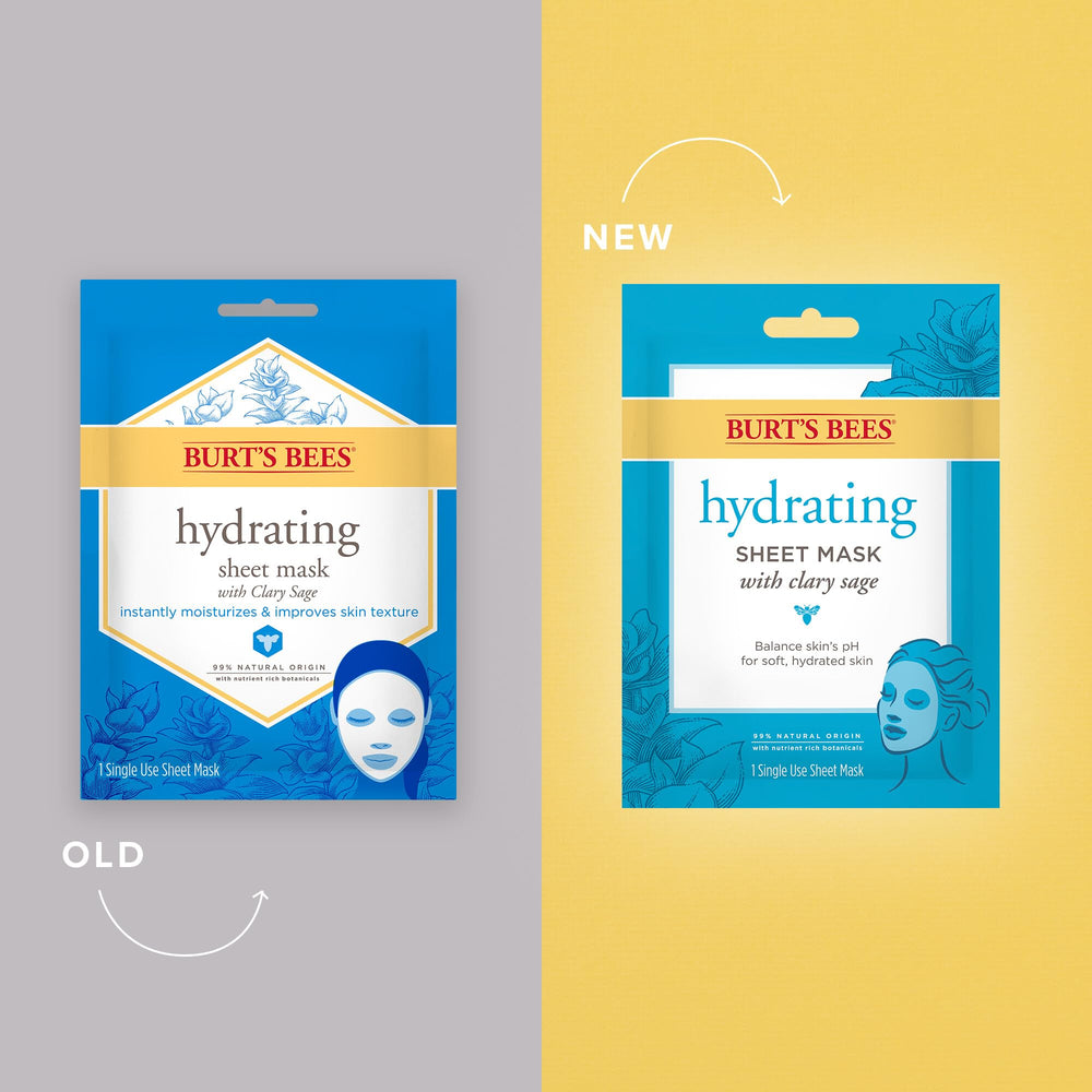 Burt's Bees Hydrating Face Mask kiwi-essence close-up highlights refreshing moisture.