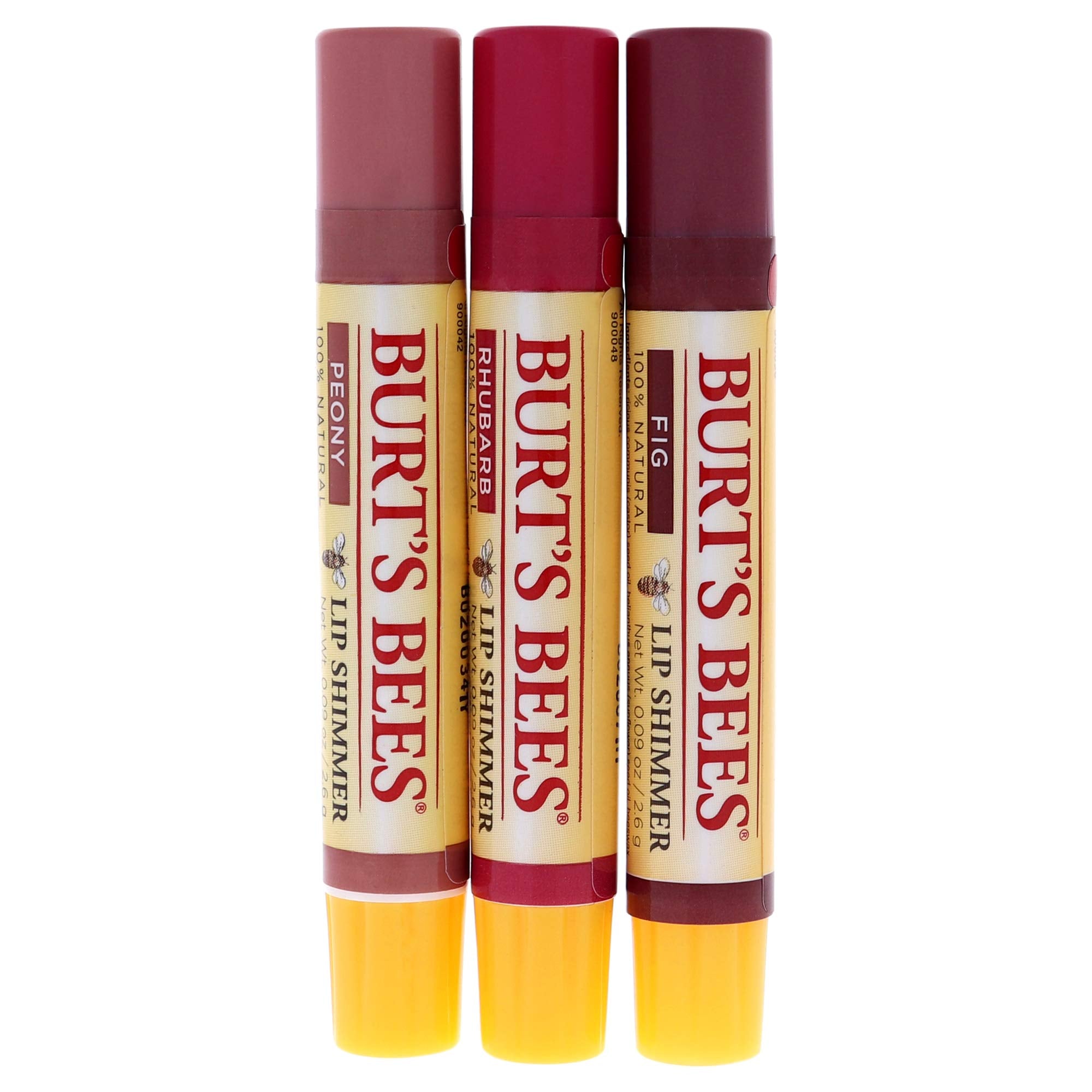 Burt's Bees Kissable Color Warm Lip Shimmer Rhubarb tint delivers soft color with antioxidant oils.
