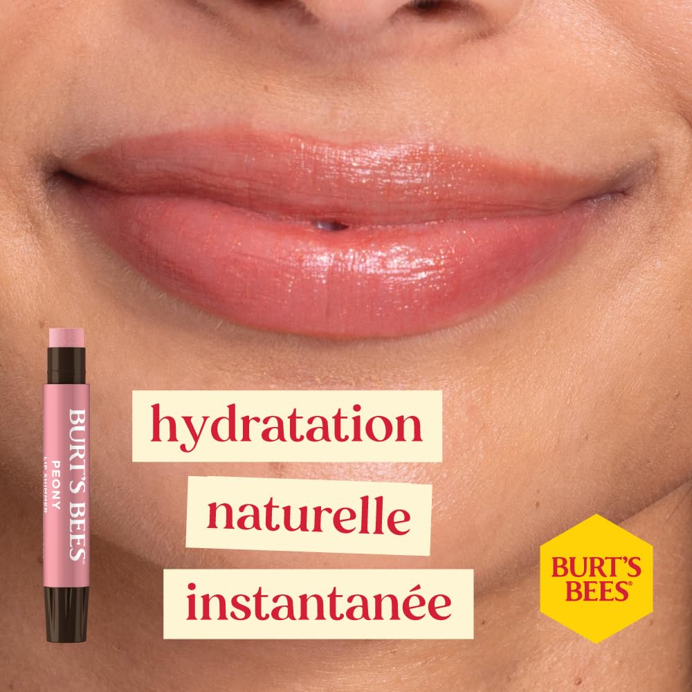 Burt's Bees Kissable Color Warm Gift Set application demo shows easy swipe-on color.
