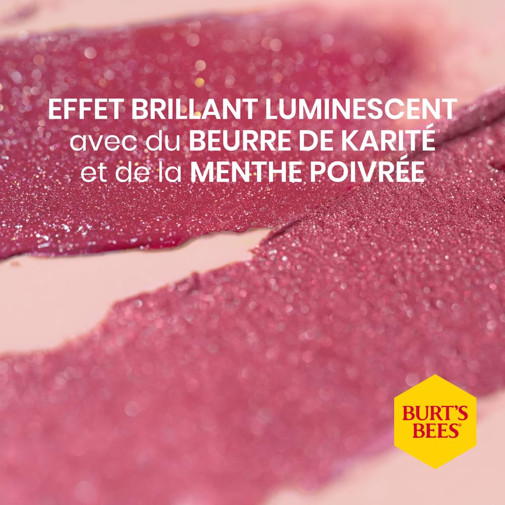 Burt's Bees Kissable Color Warm Gift Set closeup highlights smooth textures.