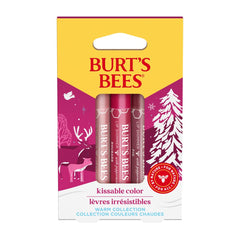 Burt's Bees Kissable Color Warm Gift Set packaging showcases gift-ready presentation.