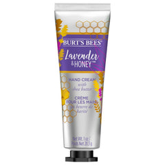 Burt's Bees Lavender and Honey Hand Cream tube shows rich moisture for soft hands