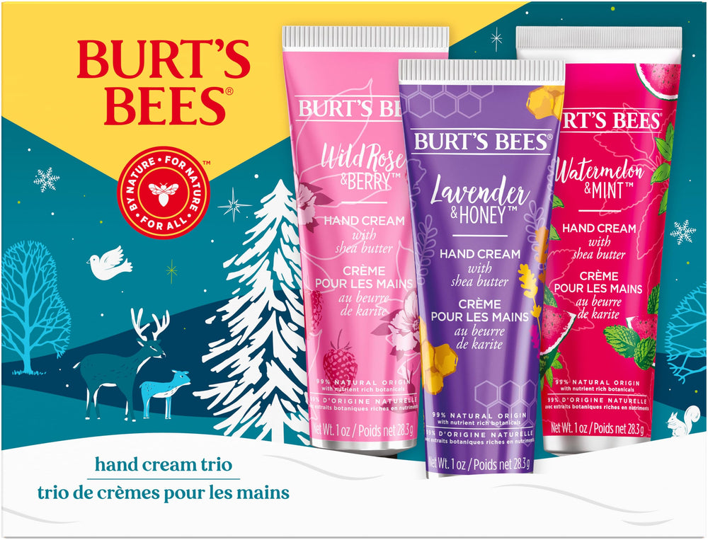 Burt's Bees Lavender Honey hand cream tube provides comforting hydration for daily use.