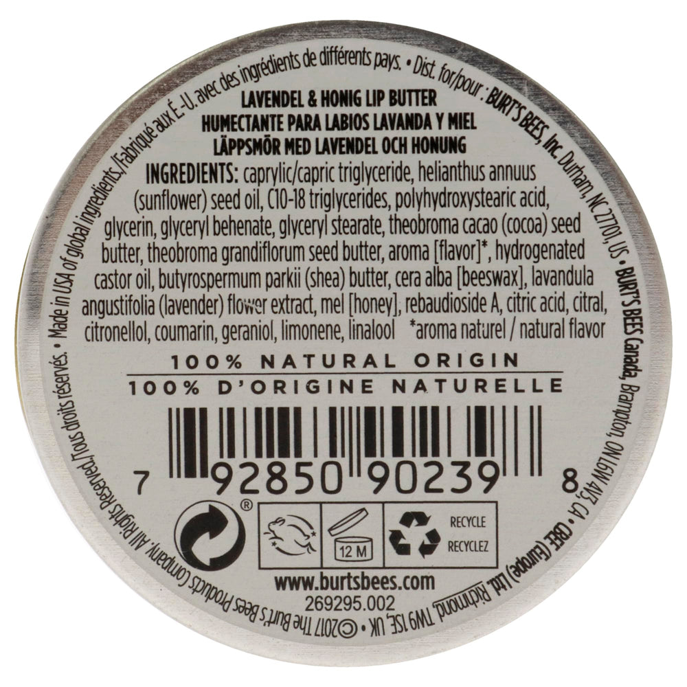 Burt's Bees lip butter close-up showing rich butter texture for everyday lip care.