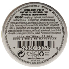 Burt's Bees lip butter close-up showing rich butter texture for everyday lip care.