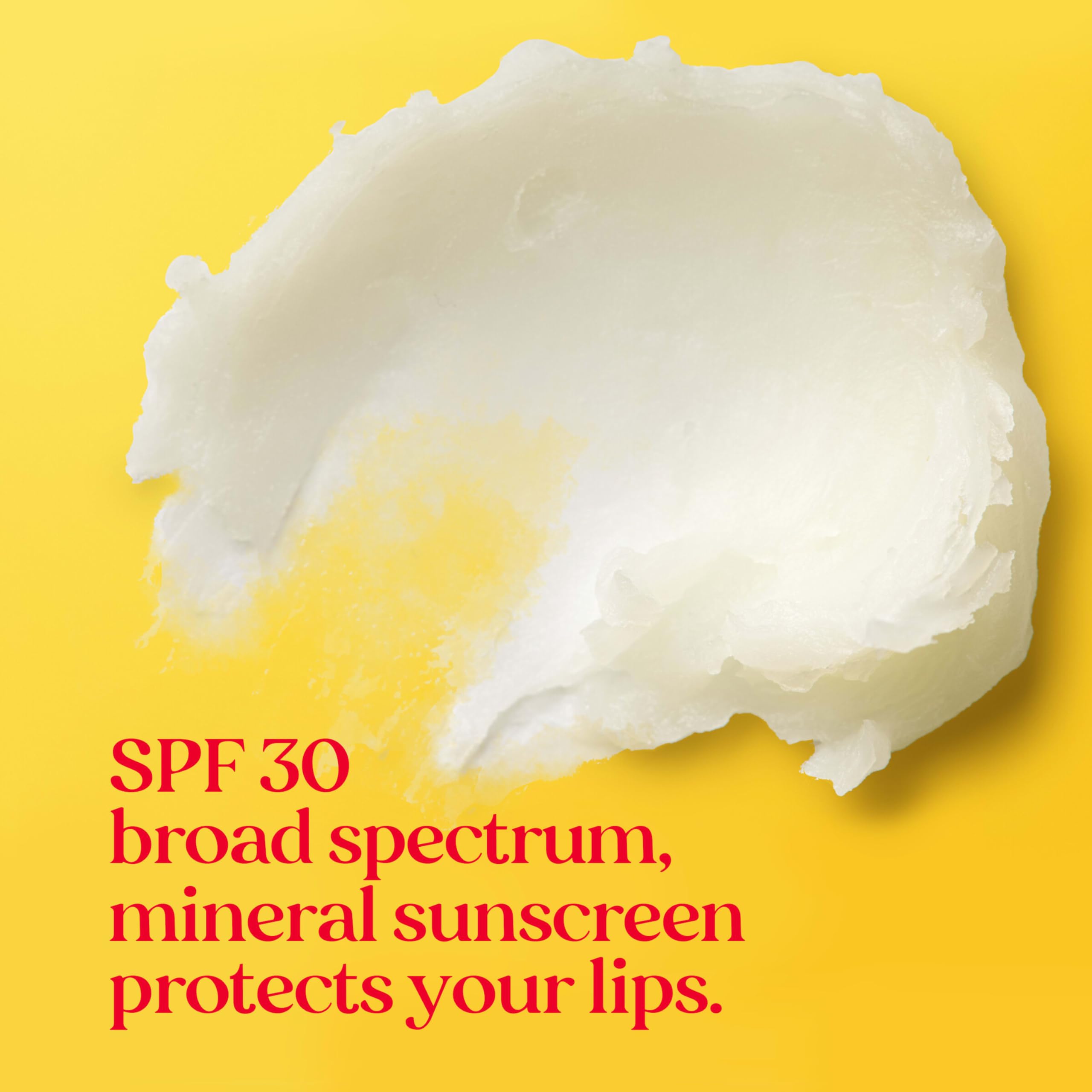 Mineral SPF30 swatch demonstrates nano-free zinc oxide for natural protection
