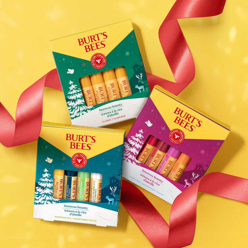 Burt's Bees natural ingredients support clean lip care.