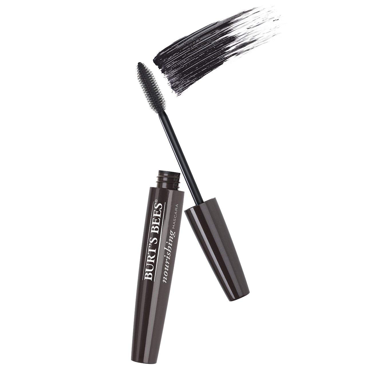 Burt's Bees ophthalmologist-tested mascara close-up demonstrates safety.