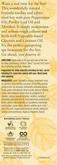 Burt's Bees Peppermint Oil Foot Lotion ingredients focus emphasizes natural origin and skin-softening oils.