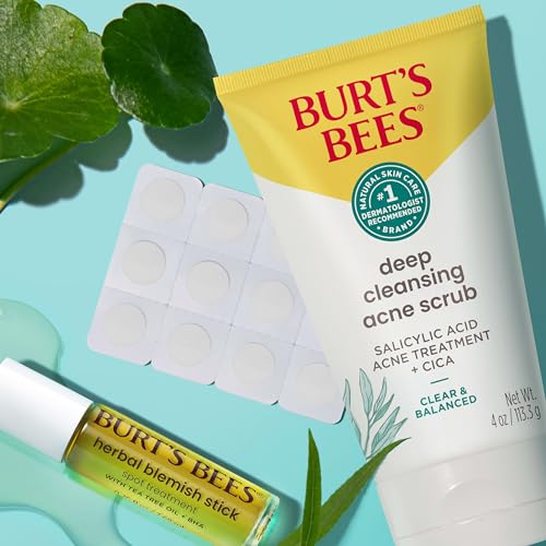 Burt's Bees pores-cleansing action on the skin surface.