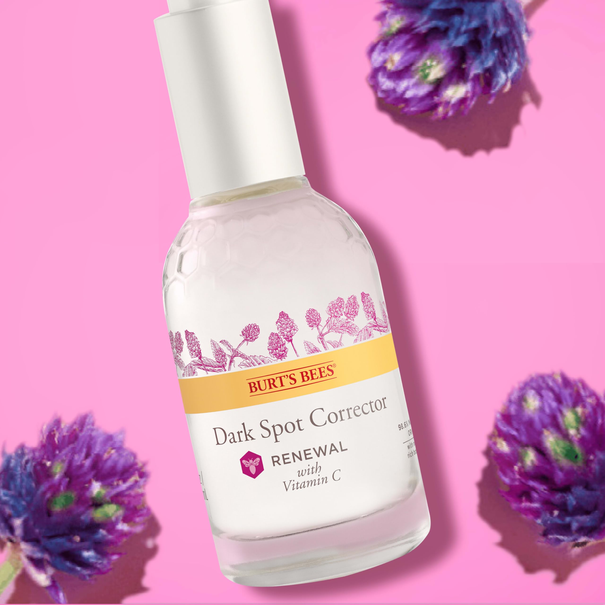 Radiant-looking skin after using Burt's Bees Renewal corrector