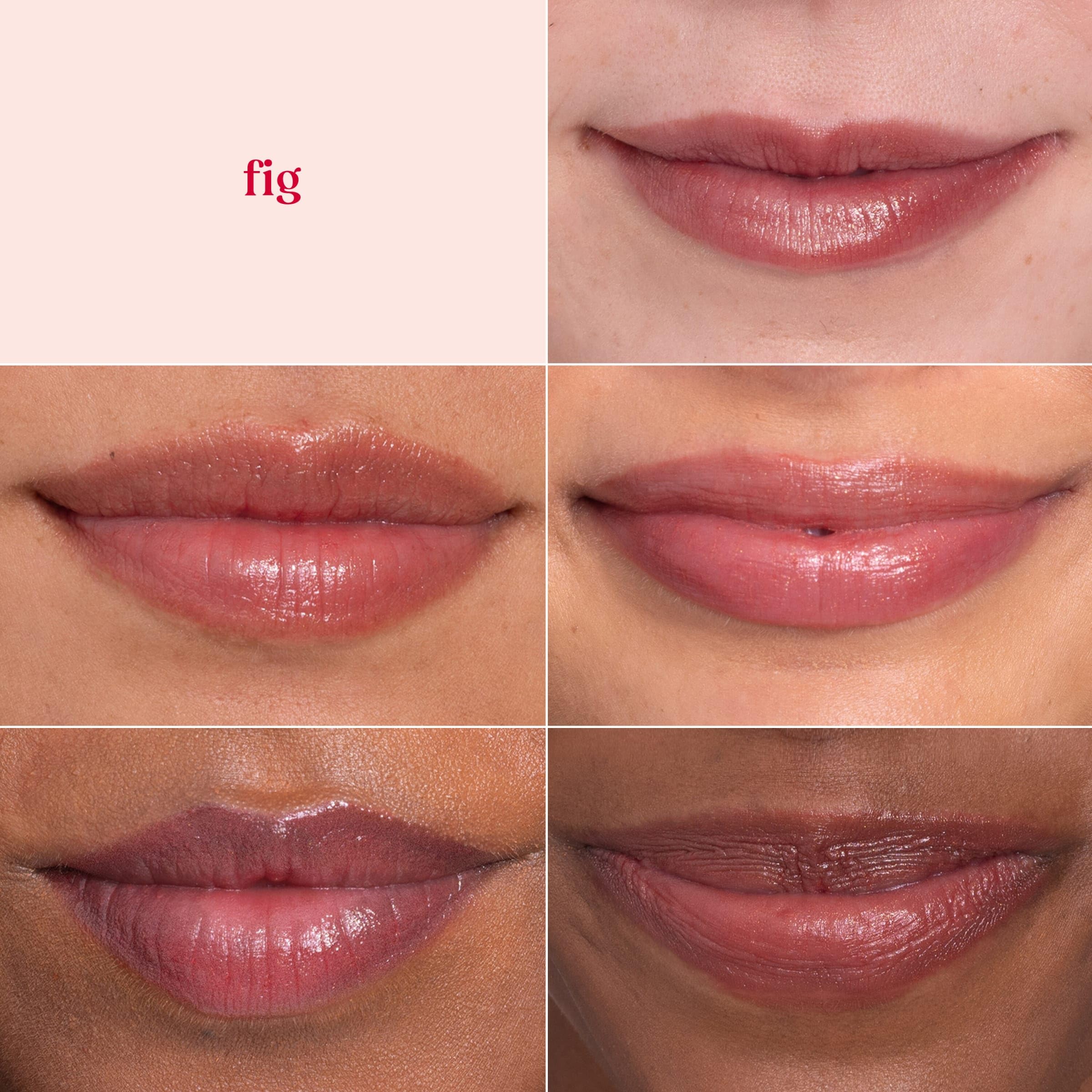 Burt's Bees Lip Shimmer Fig packaging signals natural origin and recyclable carton.