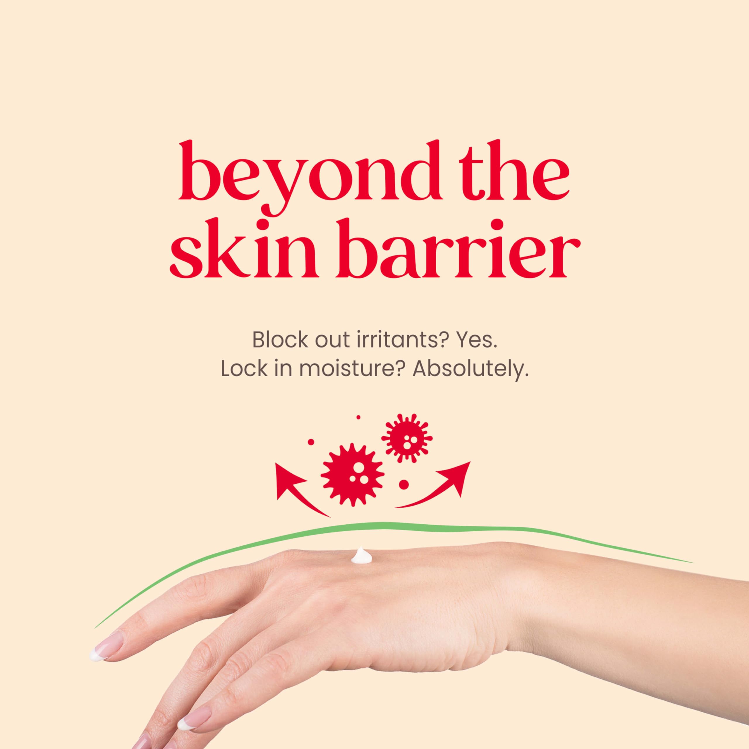 Burt's Bees SPF 30 Calming Day Lotion texture close-up shows smooth, quick-absorbing formula.