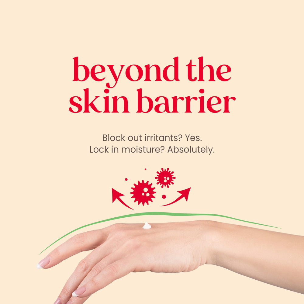 Burt's Bees SPF 30 Calming Day Lotion texture close-up shows smooth, quick-absorbing formula.