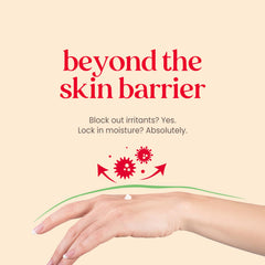 Burt's Bees SPF 30 Calming Day Lotion texture close-up shows smooth, quick-absorbing formula.