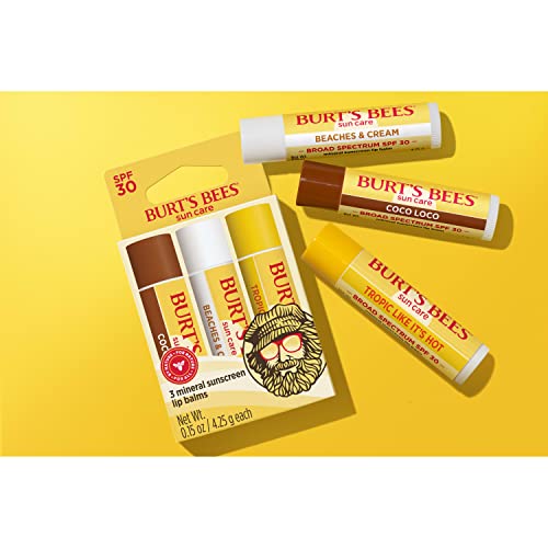 Burt's Bees compact lip balm fits in a pocket for on-the-go sun care