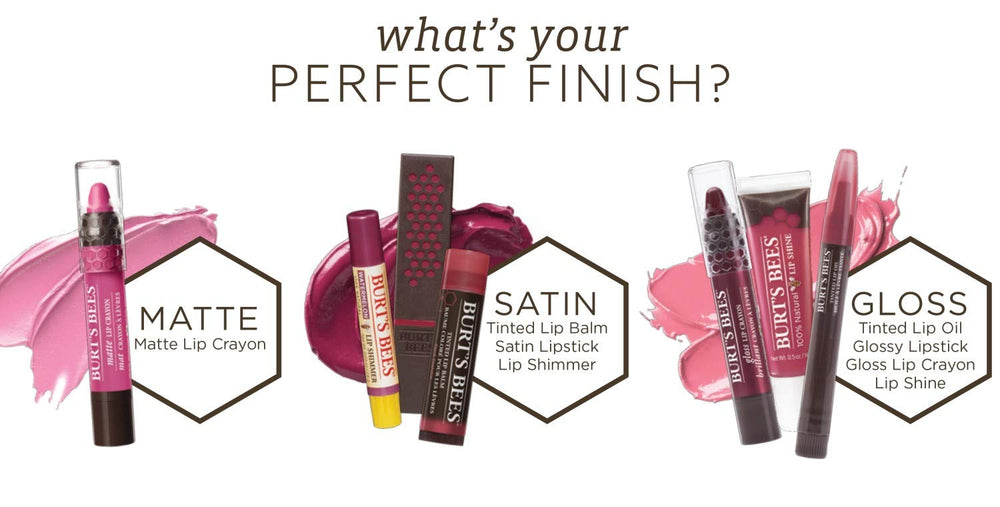 Burt's Bees sunflower oil lip shine adds softening and comfort