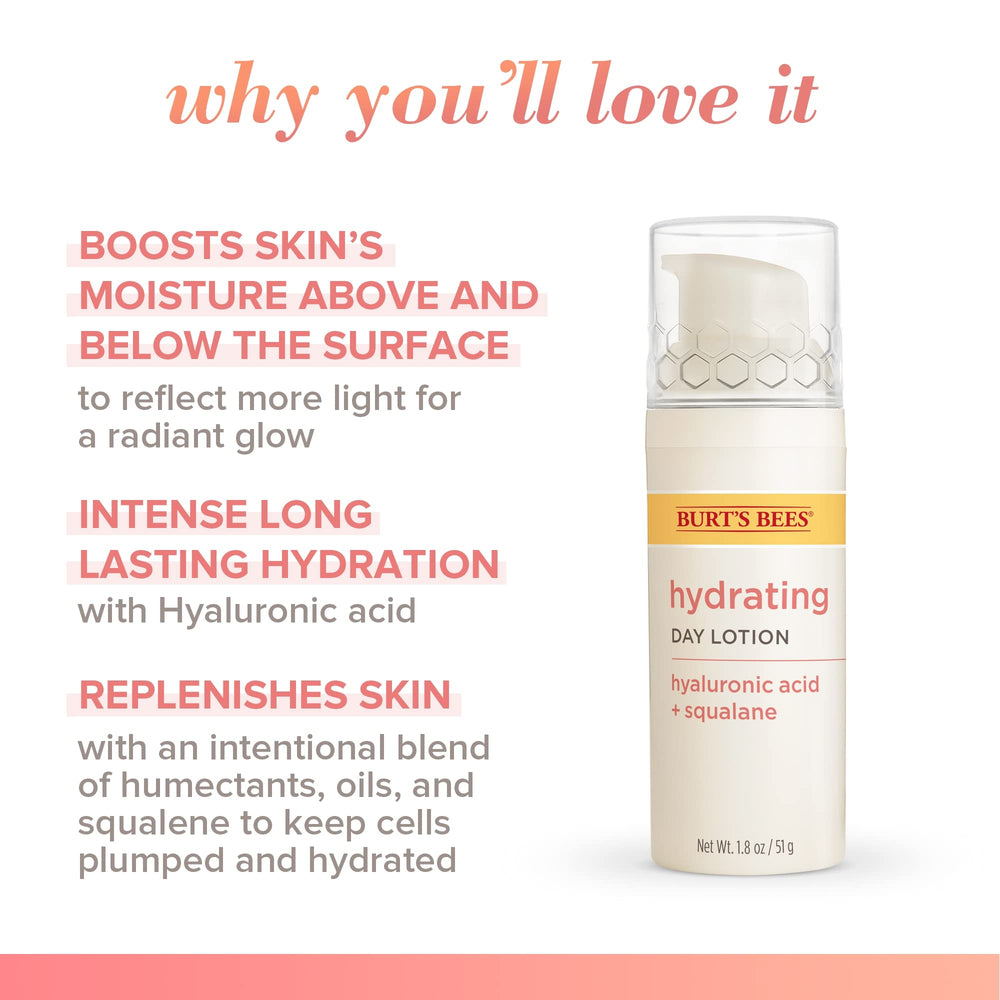 Textura ligera de Burts Bees que se absorbe rápidamente