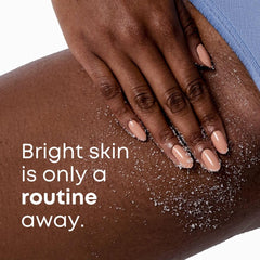 Bushbalm Bermuda shower usage showing circular motion for even exfoliation