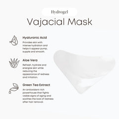 Bushbalm Hydrogel Vajacial Triangle Mask close-up reveals soothing, hydrating texture for bikini area.