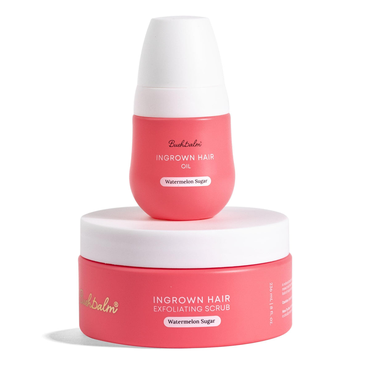 The Bushbalm Ingrown Hair Oil bottle ready for post-shave moisture.
