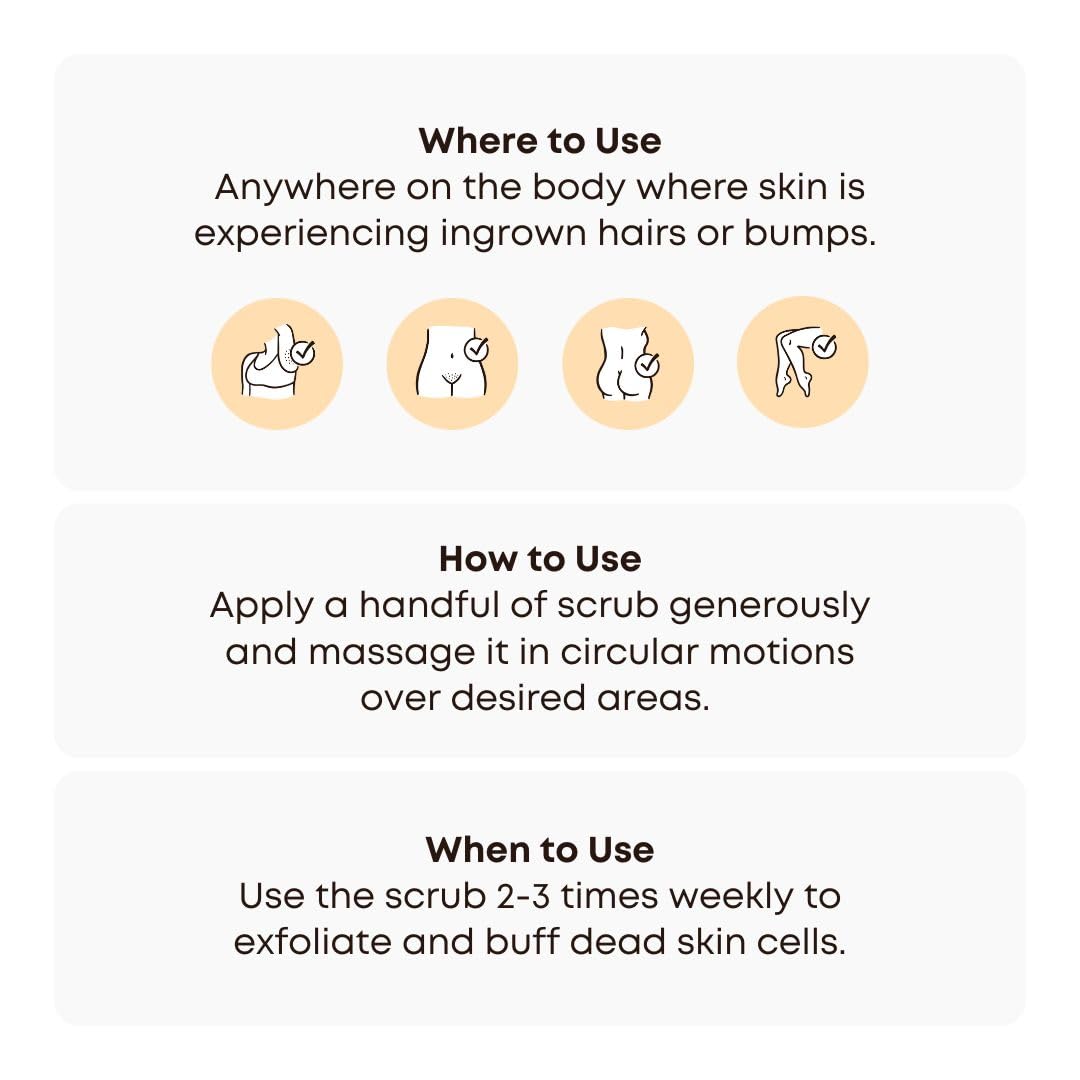 Bushbalm Sweet Escape being applied in the shower for exfoliation.