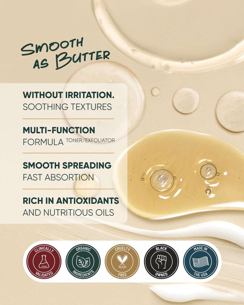 Buttah Cleansing Gel 3.4oz being applied for gentle cleansing that leaves skin balanced.